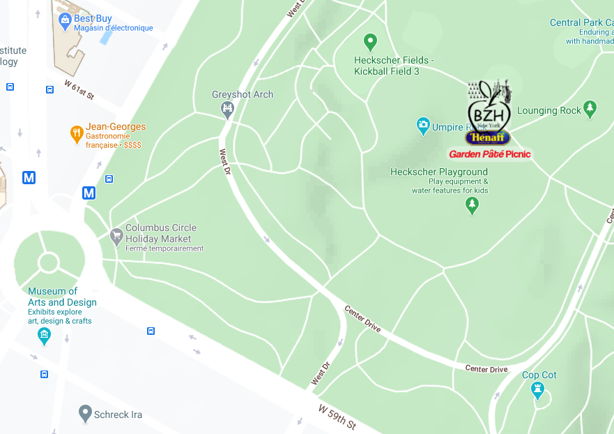 Map of the picnic location